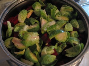 brussels sprouts and beets